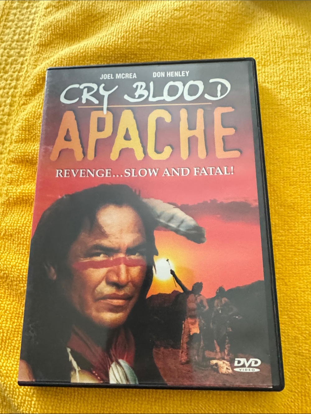 Cry Blood Apache DVD - Red and Orange Cover